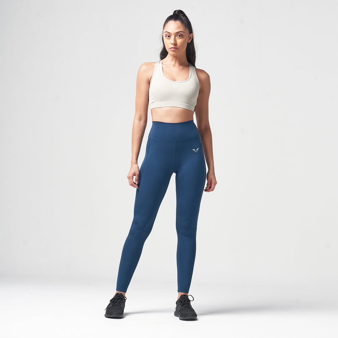ESSENTIAL HIGH WAISTED LEGGINGS - TEAL
